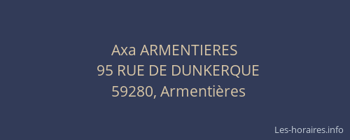 Axa ARMENTIERES