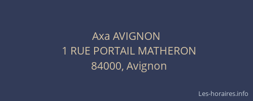 Axa AVIGNON