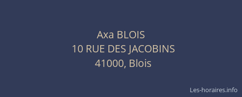 Axa BLOIS