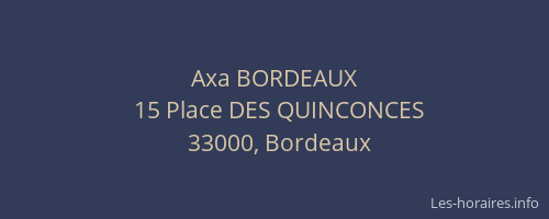 Axa BORDEAUX