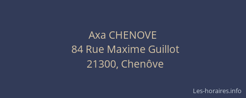 Axa CHENOVE