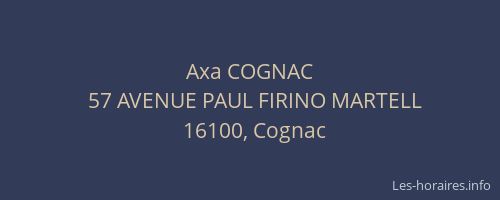 Axa COGNAC