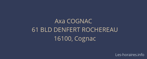 Axa COGNAC