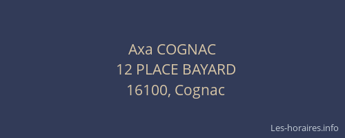 Axa COGNAC