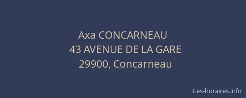 Axa CONCARNEAU