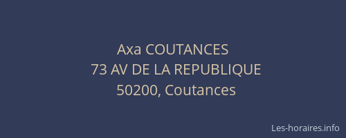 Axa COUTANCES