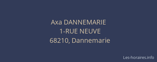 Axa DANNEMARIE