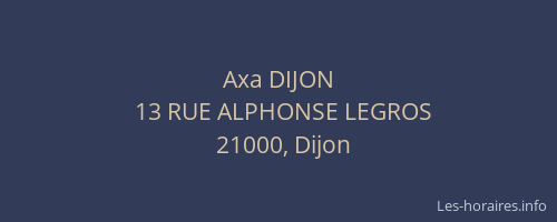 Axa DIJON