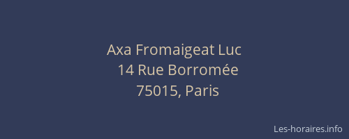 Axa Fromaigeat Luc