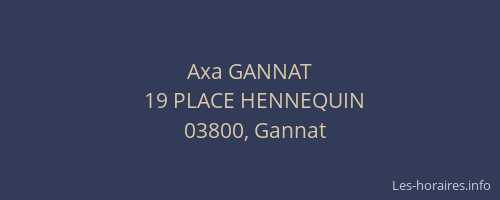 Axa GANNAT