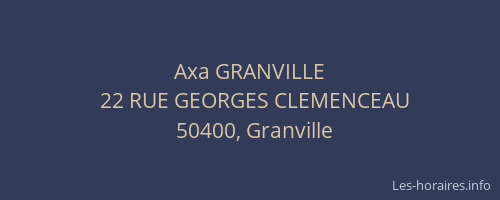 Axa GRANVILLE