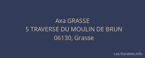 Axa GRASSE