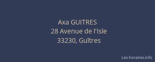 Axa GUITRES