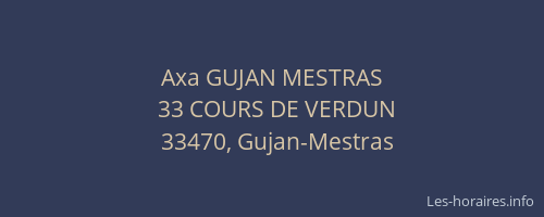 Axa GUJAN MESTRAS