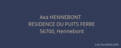 Axa HENNEBONT