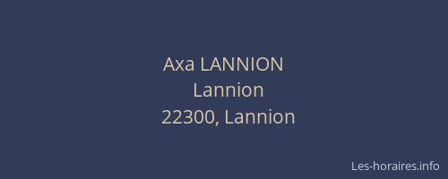 Axa LANNION