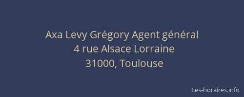 Axa Levy Grégory Agent général