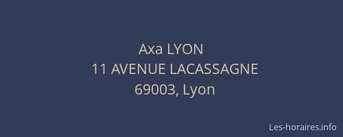 Axa LYON