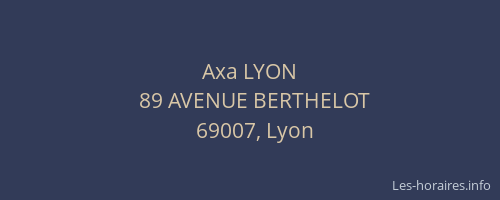 Axa LYON