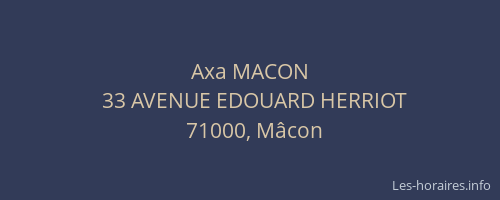 Axa MACON