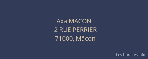 Axa MACON