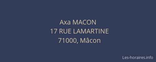 Axa MACON