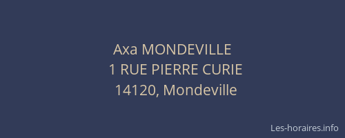 Axa MONDEVILLE