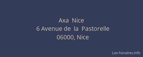 Axa  Nice