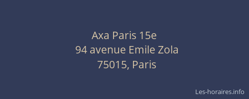 Axa Paris 15e