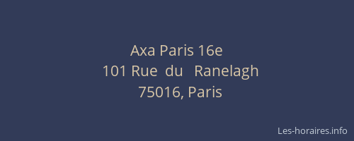 Axa Paris 16e