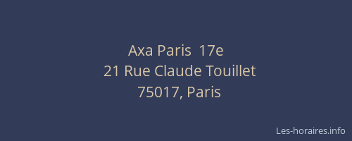 Axa Paris  17e