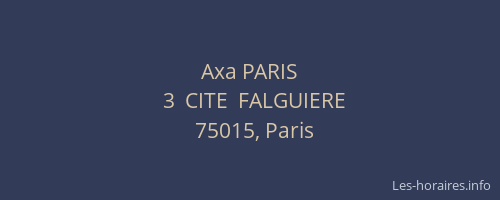 Axa PARIS