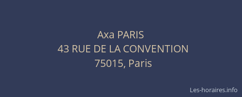 Axa PARIS