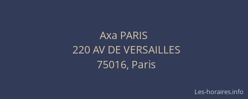 Axa PARIS