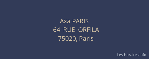 Axa PARIS