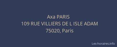 Axa PARIS