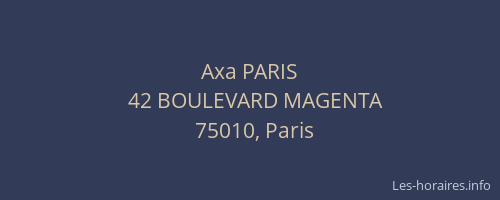 Axa PARIS