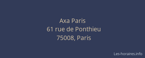 Axa Paris