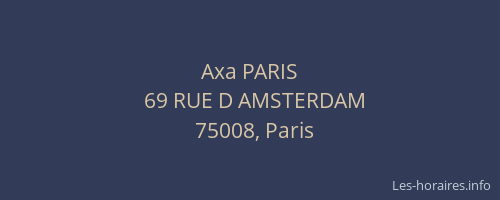 Axa PARIS