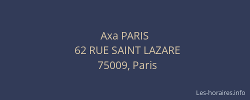 Axa PARIS