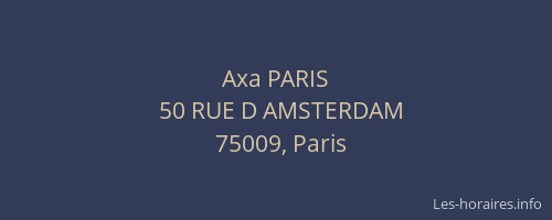 Axa PARIS