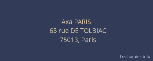 Axa PARIS