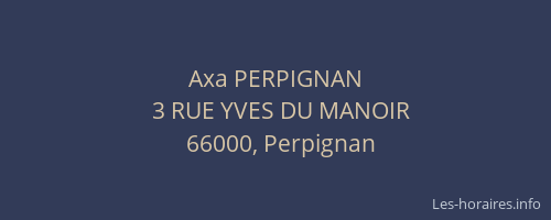 Axa PERPIGNAN