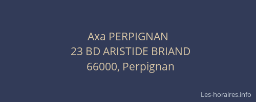 Axa PERPIGNAN