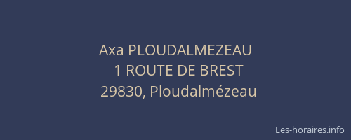 Axa PLOUDALMEZEAU