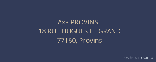 Axa PROVINS