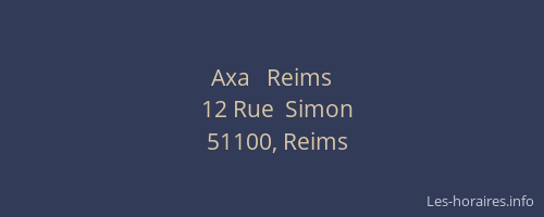 Axa   Reims