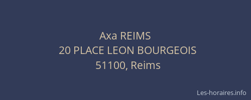 Axa REIMS