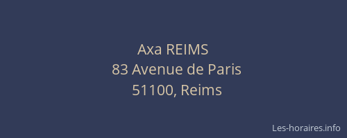 Axa REIMS