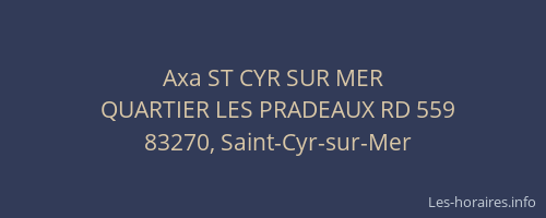 Axa ST CYR SUR MER